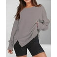 thumbnail image 6 of Womens Oversized Crewneck Long Sleeve Shirts Pullover Sweatshirts, 6 of 7