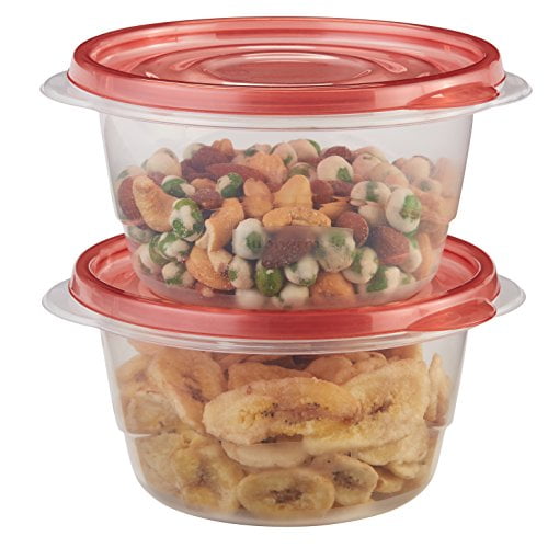 Rubbermaid 7F52RETCHIL 4 Piece 3.5 Cup Round Take Along Container 