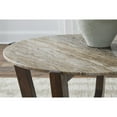thumbnail image 3 of Signature Design by Ashley Tanidore Coffee Table with Natural Marble Top, Warm Brown, 3 of 6