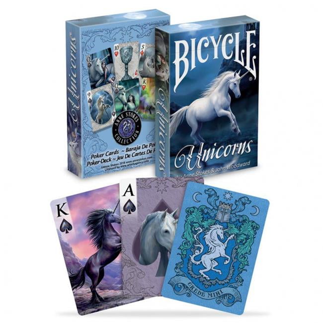 1 Deck Bicycle Anne Stokes Unicorns Standard Poker Playing Cards Brand New Deck 