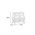 thumbnail image 3 of 4 Piece Bedroom Set, King Size Bed Frame Platform with Crystal Upholstered Headboard & 9 Drawers Dresser Cabinet & 1 Nightstand, Wood Bedroom Furniture Set, White, 3 of 9
