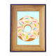 thumbnail image 1 of Postre dulce donas alimentos verdes Marco de imagen marco de escritorio, 1 of 4