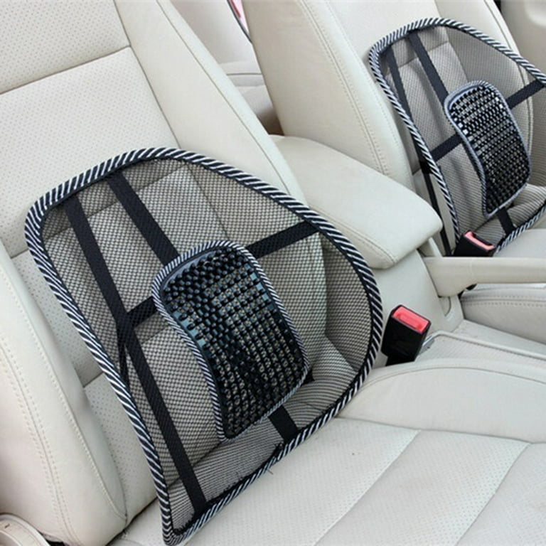Zone Tech Mesh Hollow Car Chair Seat Beige Back Spine Lumbar Support Pillow