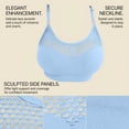 thumbnail image 7 of WAGUTH Mesh Sports Bra for Women Wirefree Adjustable Strap Padded Yoga Bra Hollow Out Soft Breathable Bra for Workout, 7 of 7