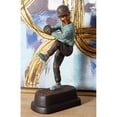 thumbnail image 6 of DecMode Traditional Resin Pitching Baseball Player Sculpture, Brown, 6 of 8