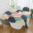 thumbnail image 2 of Yayeee Tablecloths 60" x 90" Rectangle Wrinkle Resistant Party Table Cover, Pink Cubes, 2 of 8