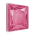 thumbnail image 4 of Rosana Laiz Blursbyai 'Be who you are gem raspberry pink' Canvas Art, 4 of 4