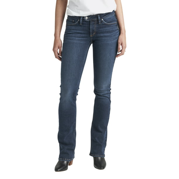 Silver Jeans Co. Women's Tuesday Low Rise Slim Bootcut Jeans, Waist ...
