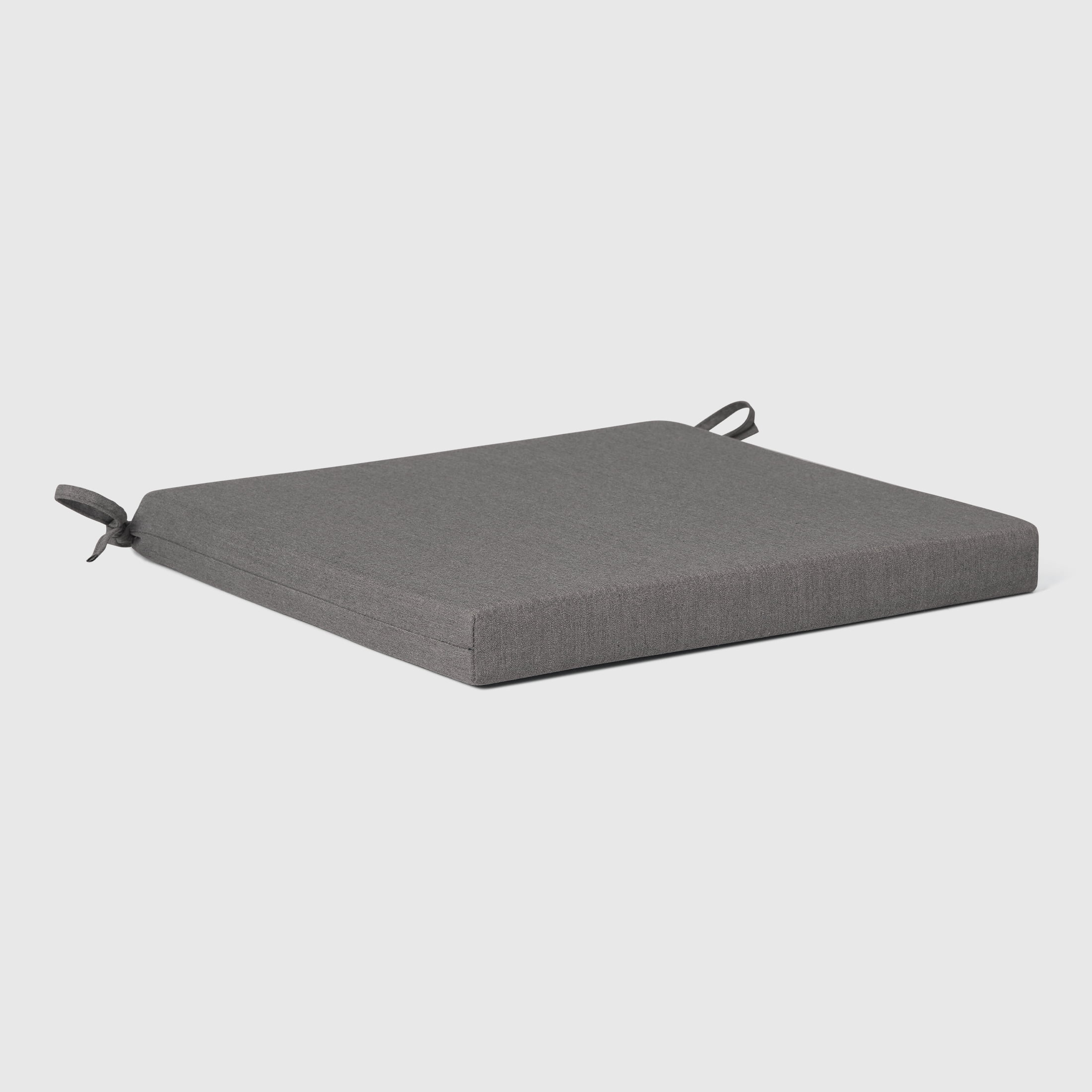 WestinTrends Solace Outdoor Patio Kitchen Dining Chair Square Seat Cushions Set of 4, 20" x 20", Grey