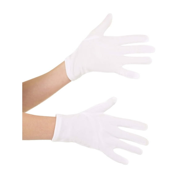 Adult's Short White Gloves Costume Accessory