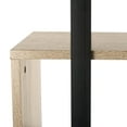 thumbnail image 5 of SAFAVIEH Adhara Retro Mid Century Wood 3 Shelves Etagere, Oak/Black, 5 of 8