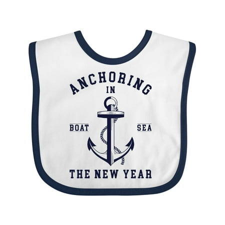 

Inktastic Anchoring in the New Year Boys or Girls Baby Bib