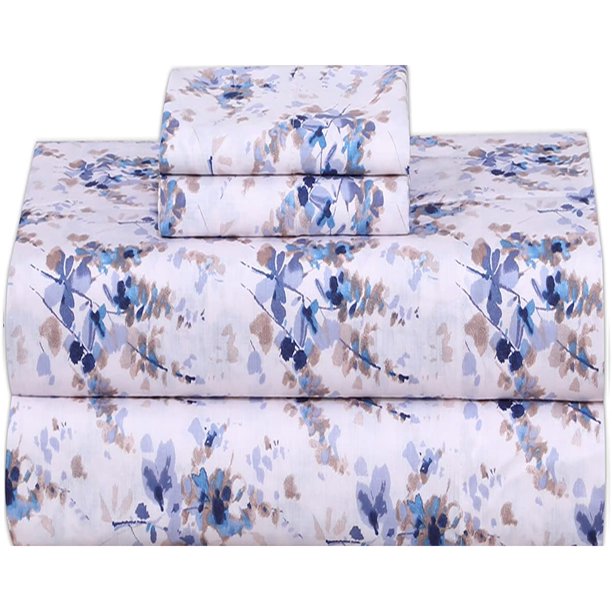 Ruvanti 100 Cotton Sheets Soft & Breathable Full Sheet Set Deep