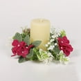 thumbnail image 2 of Elegant Hydrangea Candle Rings Wreaths - Delicate Floral for Pillar Candles - for Events & Celebrations, 2 of 4