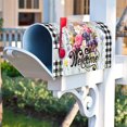 thumbnail image 5 of PBOBRIICH Welcome Colorful Floral in Blue Gray Wooden Magnetic Mailbox Covers Standard Size 21x25.5, 5 of 5