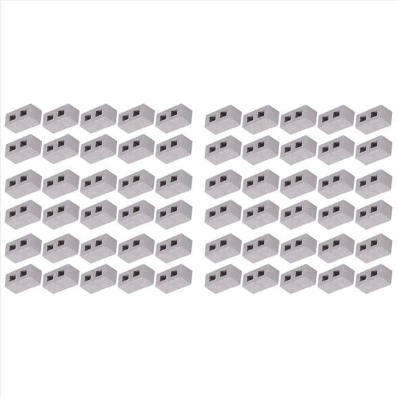 60 Packs Cinder Blocks 1/12 Scale Mini Bricks Concrete Miniature Tiny Landscaping Dollhouse Accessories