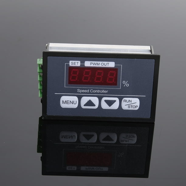 60A 10-55V DC Brush Motor Speed Controller Digital LCD Slow Run/Stop Timer  Reversible 