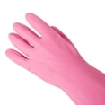 thumbnail image 3 of 1 Pair Reusable Waterproof Household Dishwashing Cleaning Rubber Gloves, Non-Slip Kitchen Glove, 3 of 4