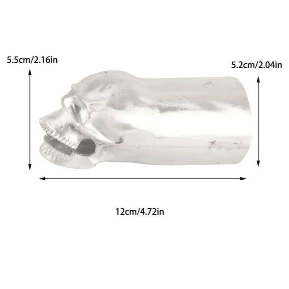Halloween Skull Creative car motorcycle exhaust pipe decoration (opp bag, Skull *1pcs) Skull exhaust pipe