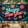 thumbnail image 1 of Colorful Design New Year Celebration Festive Theme Happy New Year Banner for Party Decoration Event Background Holiday Celebration, 1 of 4