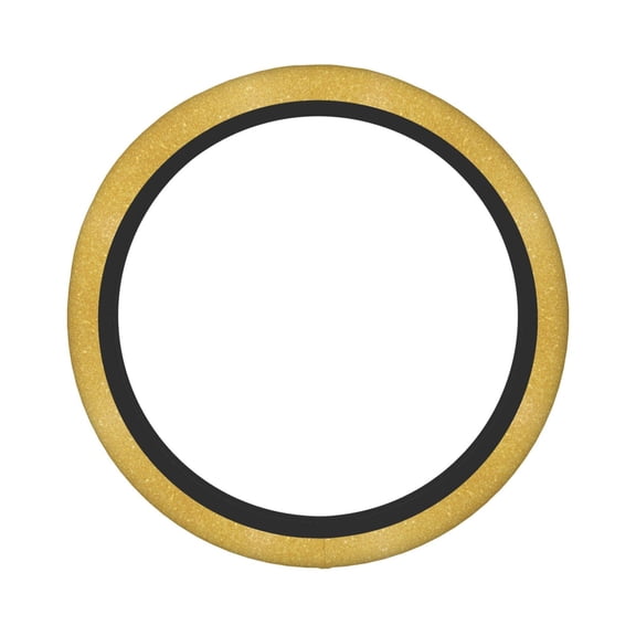 Picia Gold Shiny Car Steering Wheel Cover, Non-Slip, Breathable, Universal 15 inch