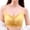 Yellow, variant on Women Wirefree office Bra Seamless Ice Silk Wireless Bra 3/4 Cup Sling Beauty Vest with Thin Comfortable Shoulder Straps L Yellow