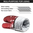 thumbnail image 7 of Cute Oven Mitts,Red Christmas Snowflake Pattern Oven Mitt 2-Pack Set,Kitchen Gloves for Oven,Heat Resistant Oven Mitts 7.7"x12", 7 of 7