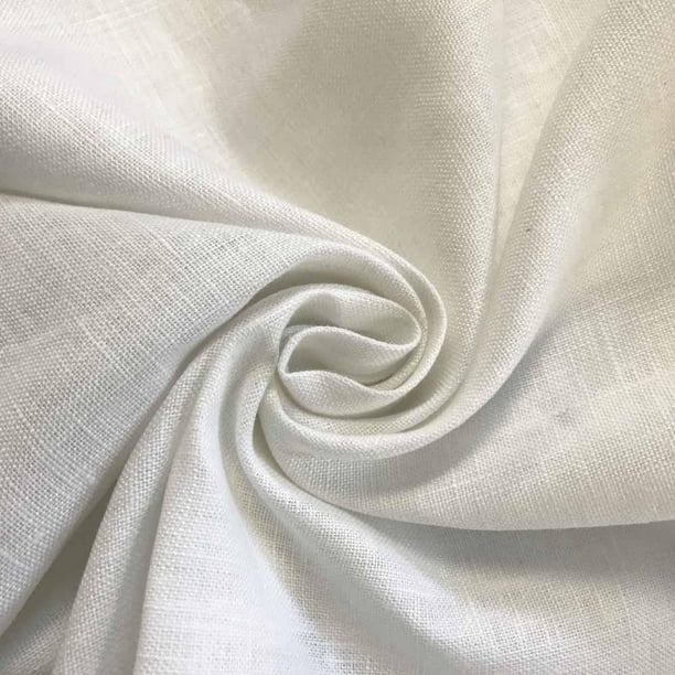 Linen Fabric 60" Wide Natural 100 Linen By The Yard (White) Walmart