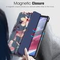 thumbnail image 6 of Fintie Slim Case for Samsung Galaxy Tab A7 Lite 8.7 inch 2021 Model (SM-T220/T225/T227), Ultra Thin Lightweight Hard Back Shell Tri-Fold Stand Cover, Blooming Hibiscus, 6 of 10