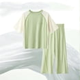 thumbnail image 2 of Ashirexll Vêtements d'Été pour Filles Ensemble de Pyjama Mode à Manches Courtes et Col Rond Fin Décontracté pour Enfants, 2 of 4