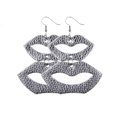 thumbnail image 1 of Pendientes Multicapa Labio Oreja Cuelga Aro en forma de corazón Pendiente colgante Favores de fiesta Regalo del día de San Valentín Banquete Ropa, zapatos y accesorios Miscelánea labio morado Qarigey  AP010113-09, 1 of 6