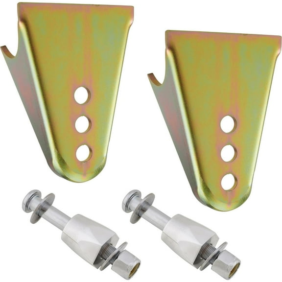 Rear Coilover Shock Mount 2 Brackets and 2 Bolts Kit, Polished