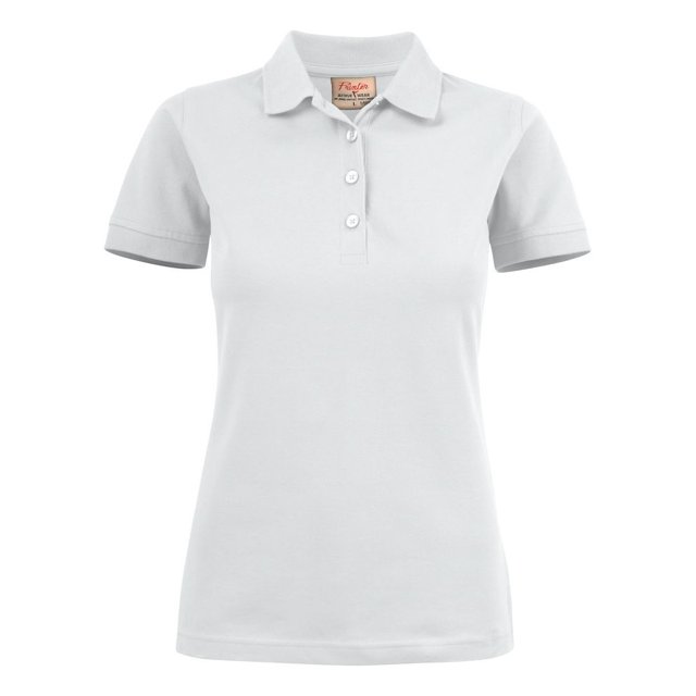 Printer - Polo de Elástico para Mujer (Blanco)