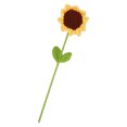 thumbnail image 1 of Flor De Sol Artificial De Ganchillo, Tejida A Mano, Duradera, Ahorra Tiempo, Flores De Punto Que Evitan La Decoloración Para Dormitorio Para Boda Para Niña, 1 of 7