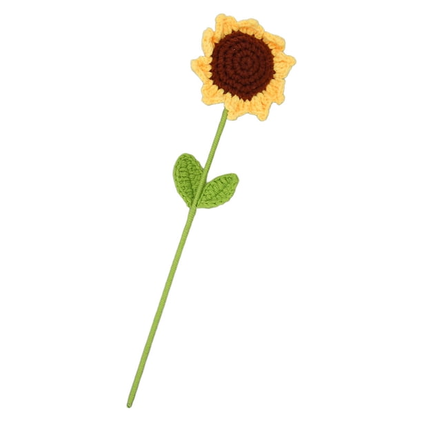 Girasol De Punto, Hermoso Girasol De Ganchillo Que Previene La Decoloración Para La Boda Para El Dormitorio