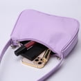 thumbnail image 1 of Bolso Vintage mariposa cadena Color puro Mini mujer PU cuero axila bolso, 1 of 4