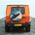 thumbnail image 6 of KLL Dancing Whale Pattern 14-17 inch Spare Tire Cover Universal Wheel Protector for Truck SUV Trailer Camping Rv Tire Covers-16 inch, 6 of 6