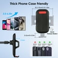 thumbnail image 3 of EEEkit Car Phone Holder, Universal Long Arm Phone Mount Cradle for Windshield Dashboard, Car Suction Cup Phone Mount Compatible with iPhone 13 Mini Pro Max 12 11 Pro Max XS XR, Galaxy Note 20 S20, 3 of 9