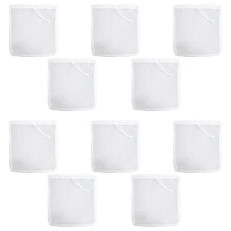 

10Pcs Practical Coffee Filter Bags Reusable Juice Strainer Bags Nylon Bags