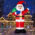 thumbnail image 2 of Infables navideños B&D Giant Santa Claus de 3,7 m con luces LED, 2 of 8
