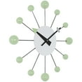 thumbnail image 3 of Infinity Instruments Orb Spoke Starburst Wall Clock, Mint Green, 15", 3 of 7