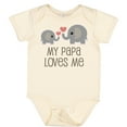 thumbnail image 3 of Inktastic My Papa Loves Me Grandchild Boys or Girls Baby Bodysuit, 3 of 5