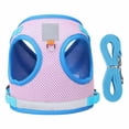 thumbnail image 1 of Arnés para perros con Correa reflectante suave transpirable ajustable color rosa XS Nikou, 1 of 6