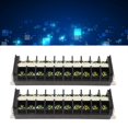 thumbnail image 4 of Wire Terminal Block, 2PCS 660V 60A Wire Barrier Block Transparent Cover Rail Type For Distribution Systems, 4 of 8