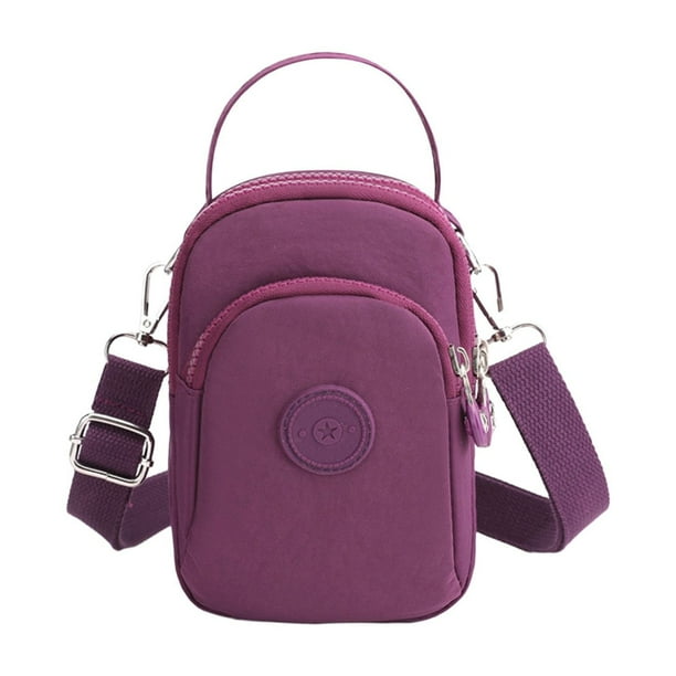 Bolso bandolera pequeño de moda para mujer, mini bolso informal para teléfono móvil, monedero de nailon