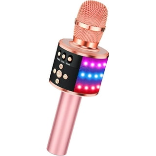IndeCool Kids Bluetooth Karaoke Machine with 2 Microphones, Remote Control  Wireless Karaoke Speaker Portable Karaoke Machine Music MP3 Player for Kids