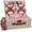 Light Brown With Red Check for 4 Persons, variant on Fitted Picnic Baskets Cooler Set for 4 Persons with Large Waterproof Picnic Blanket, Insulated Compartment and Cutlery Service Kit-Red