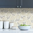 thumbnail image 6 of NuWallpaper Yellow Wethersfield Vinyl Peel And Stick Wallpaper, 216-in by 20.5-in, 30.75 sq. ft., 6 of 6