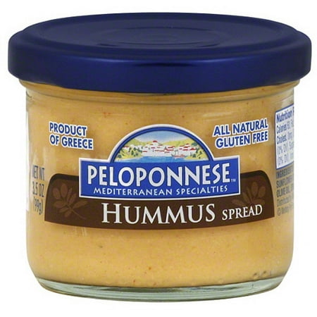 Peloponnese Hummus Spread, 3.5 oz, (Pack of 6)