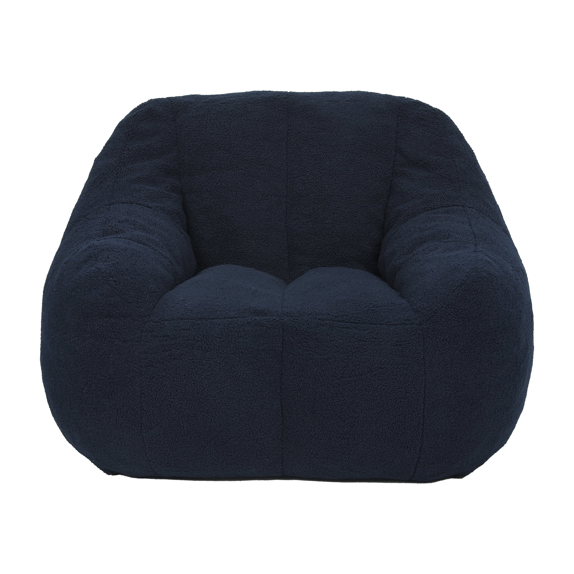 Jopath Bean Bag Chair for Adults and Kids,Oversized Bean Bag Sofa with Tufted Soft Stuffed Filling and High-Density Foam,Lazy Sofa Floor Sofa for Living Room Bedroom,Dark Blue